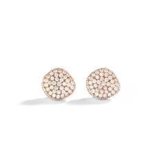 Diamond Rose Gold Stud Earrings