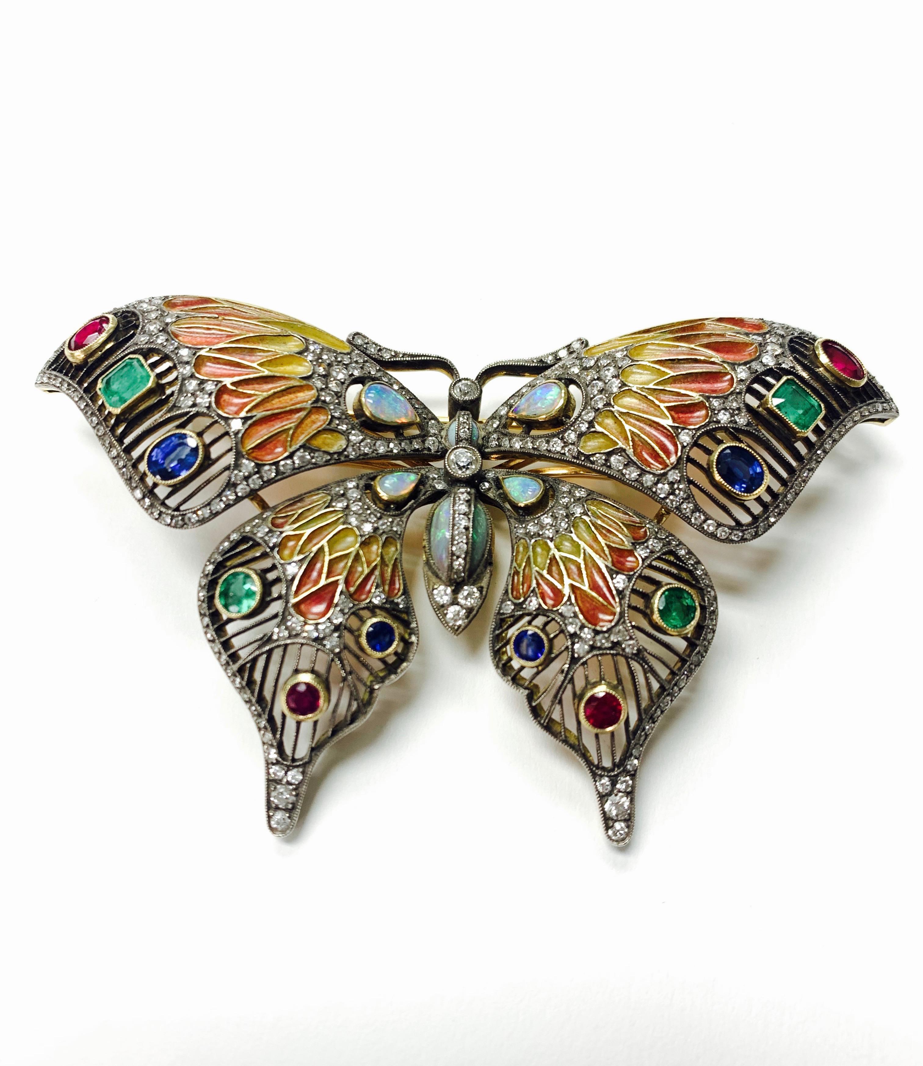 butterfly brooch vintage