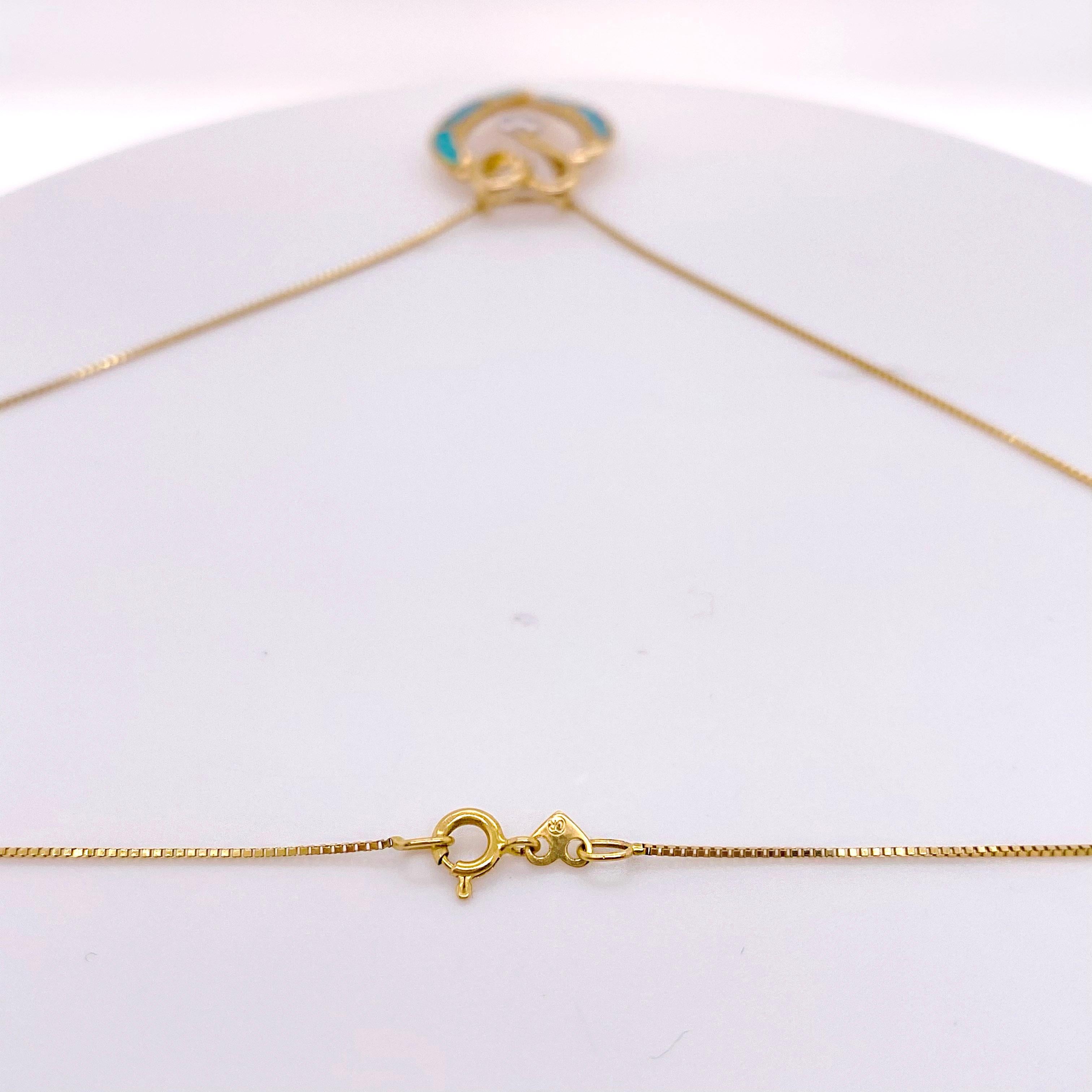 Diamant-Opal-Herz-Halskette Triple Heart Love Anhänger und Kette in 14 Karat Gold im Zustand „Neu“ in Austin, TX