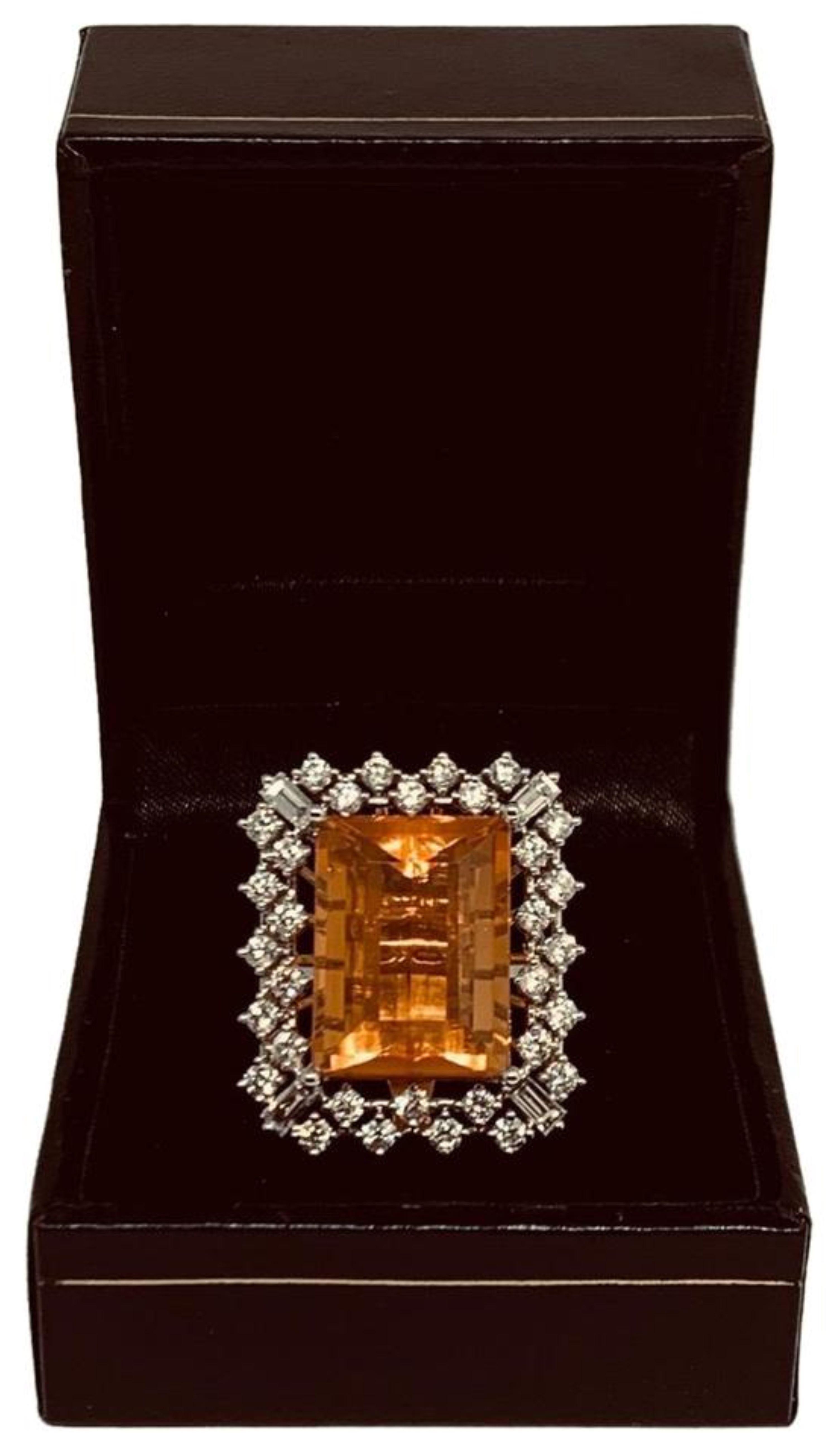 Emerald Cut Diamond Opal Ring, Necklace 18k Gold 11 TCW Certified For Sale