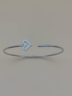 Diamond Open Heart Bracelet