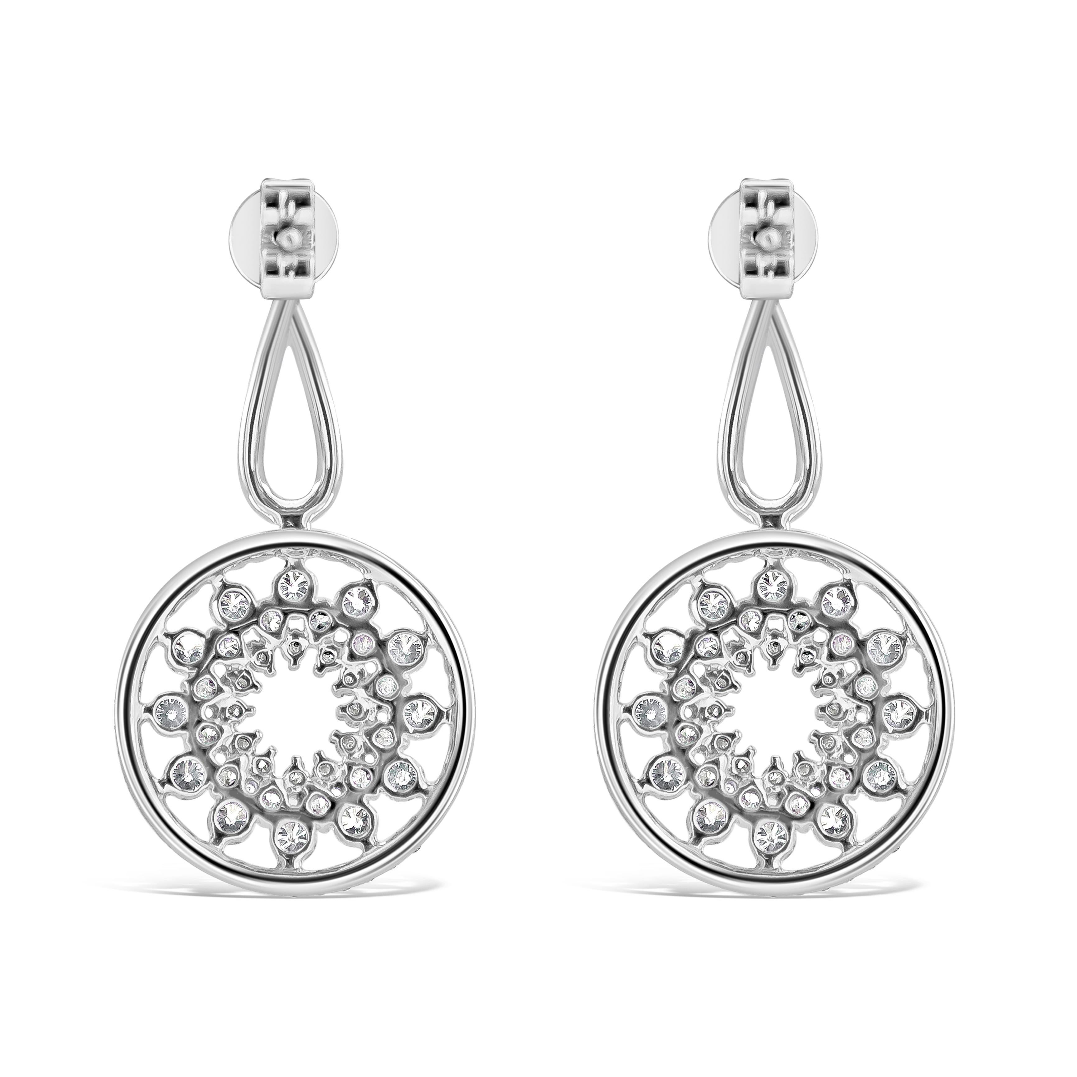 moissanite chandelier earrings