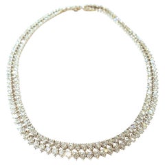 Diamond Opera Necklace Containing 25 Carat to Nest or Wear Long Set in 18 Karat