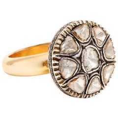 Diamond Opium Poppy Cocktail Ring