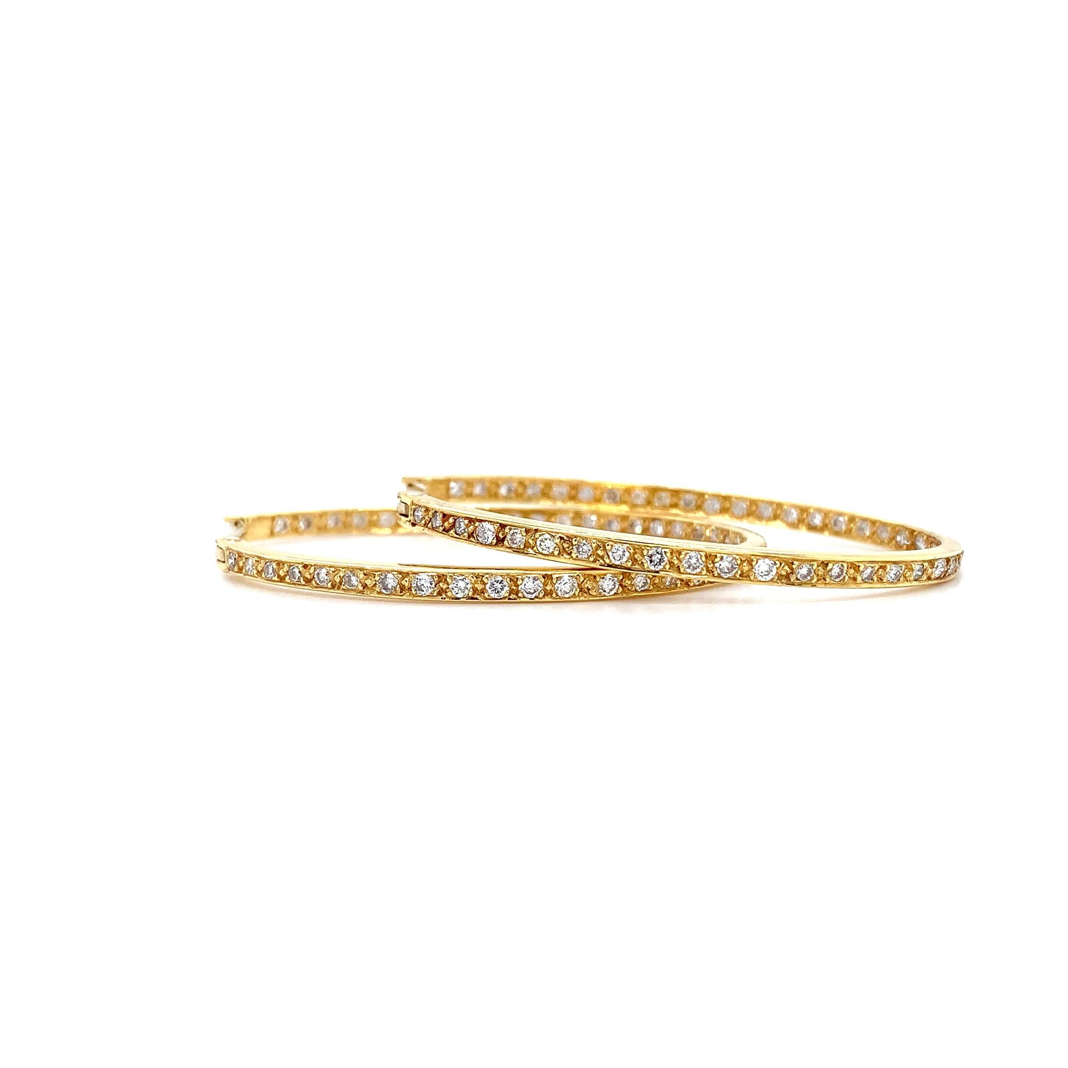 Donna Orecchini a cerchio con diamante ovale art déco in oro giallo 18 carati in vendita