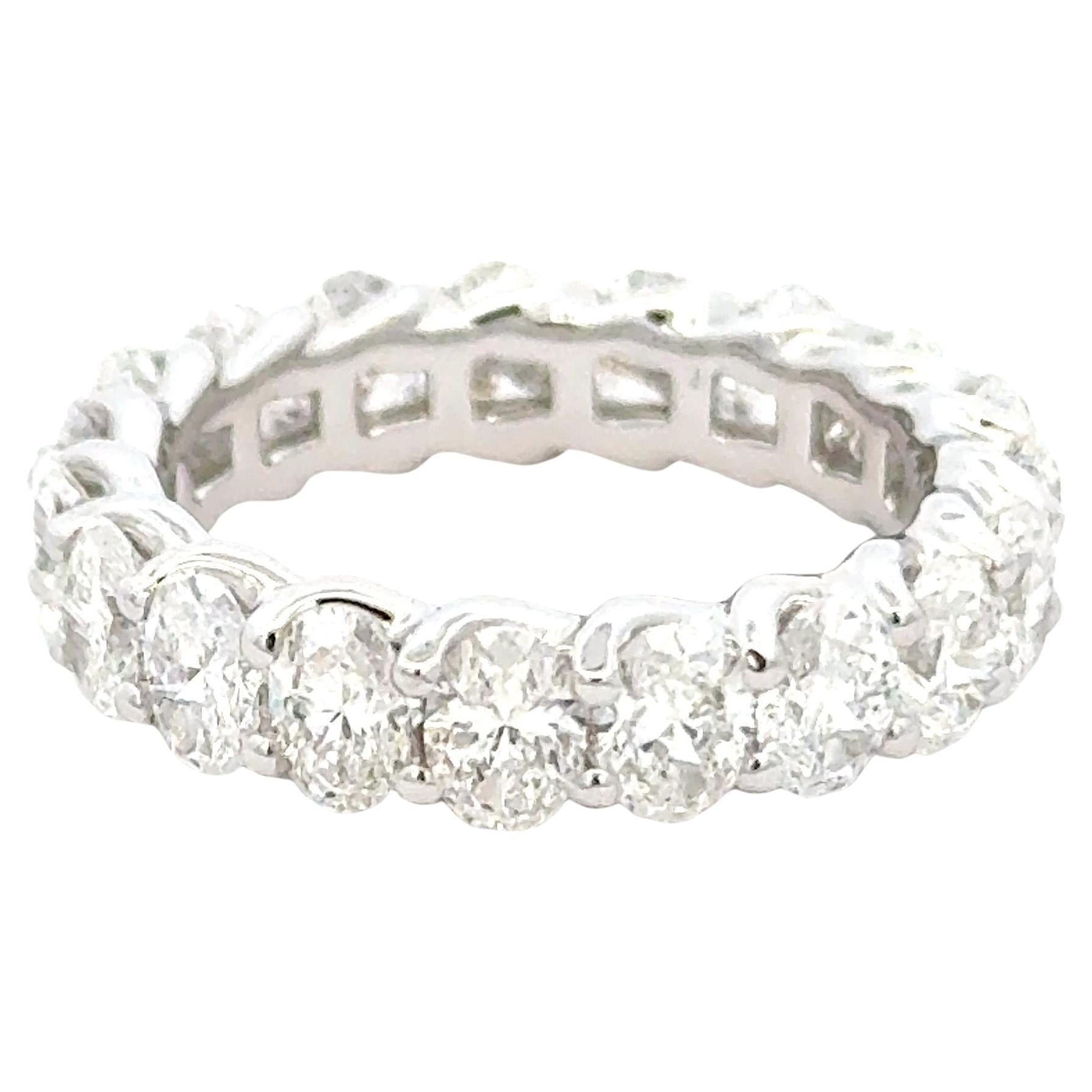 Diamond oval Shape Eternity Band For Sale