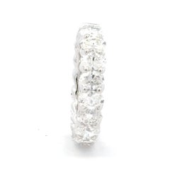 Diamond Oval Shaped Platinium Eternity Band