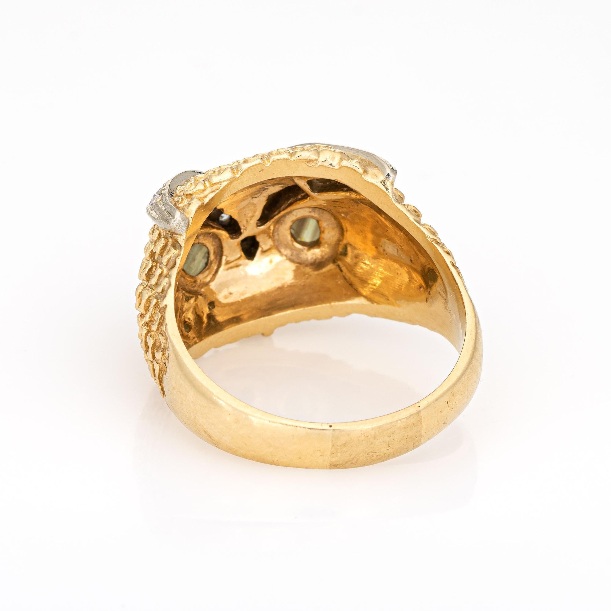 vintage owl ring