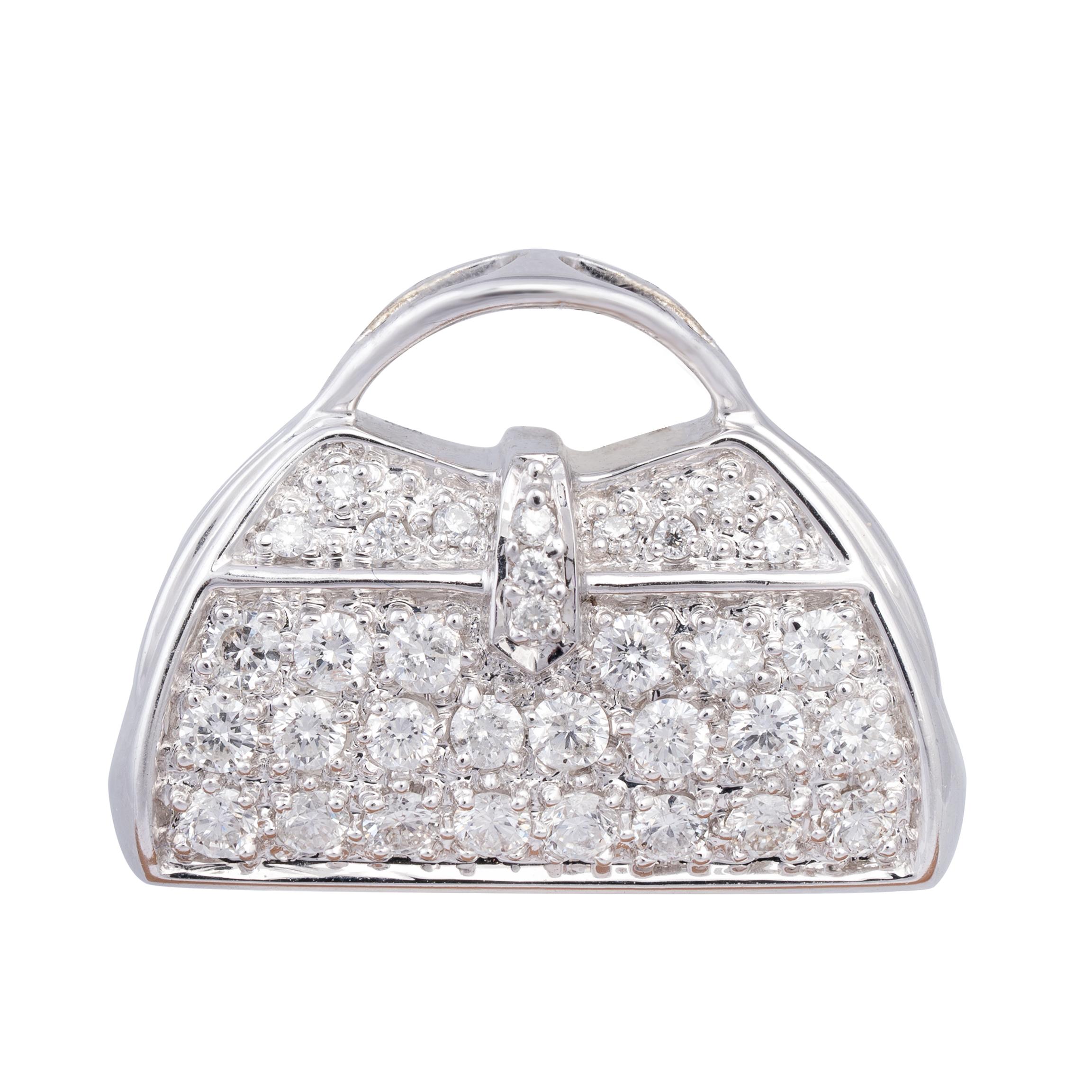 Pendentif diamant en or 18k Pour femmes en vente