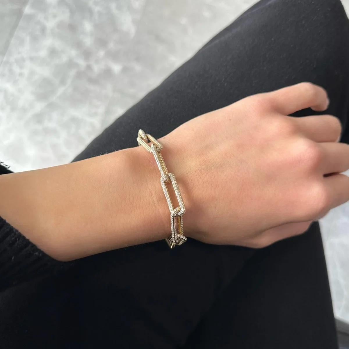 Moderne Bracelet Paperclip en vente
