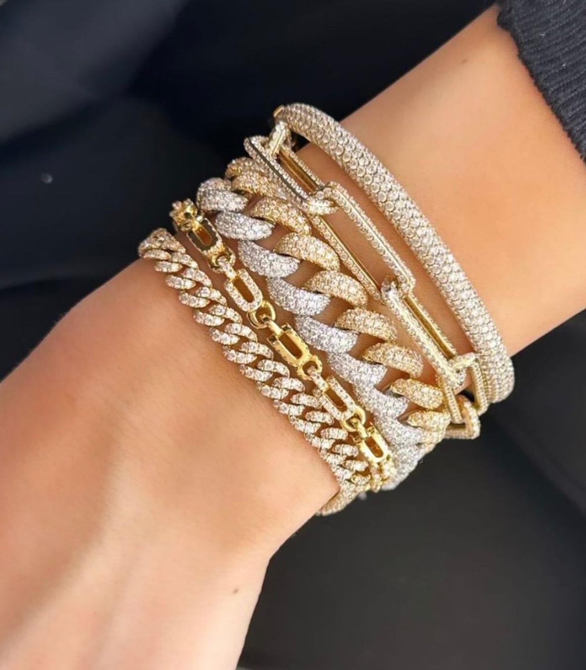 Taille ronde Bracelet Paperclip en vente