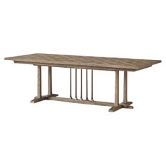 Diamond Parquetry Extension Dining Table