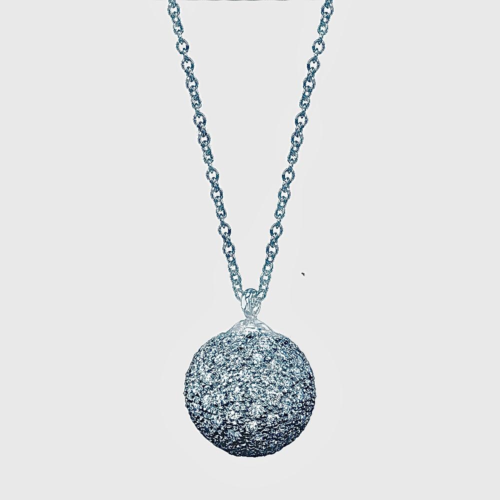 diamond ball necklace