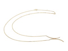 Diamond Pavé Casa Reale Crescent Moon 14K Yellow Gold Pendant Necklace