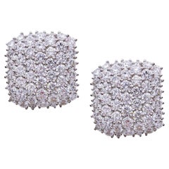 Diamond Pave Clip Earrings