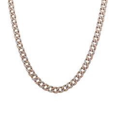 Diamond Pave Cuban Link Necklace