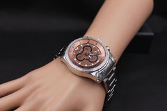 Reloj Exótico de Lujo de Cuarzo Suizo con Esfera Engastada con Diamantes 0,64 Tcw