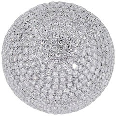 Diamond Pave Dome Cocktail Ring