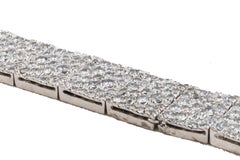 Diamond Pave Flat Gold Bracelet