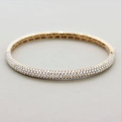 Diamant Pave Gold Armspange