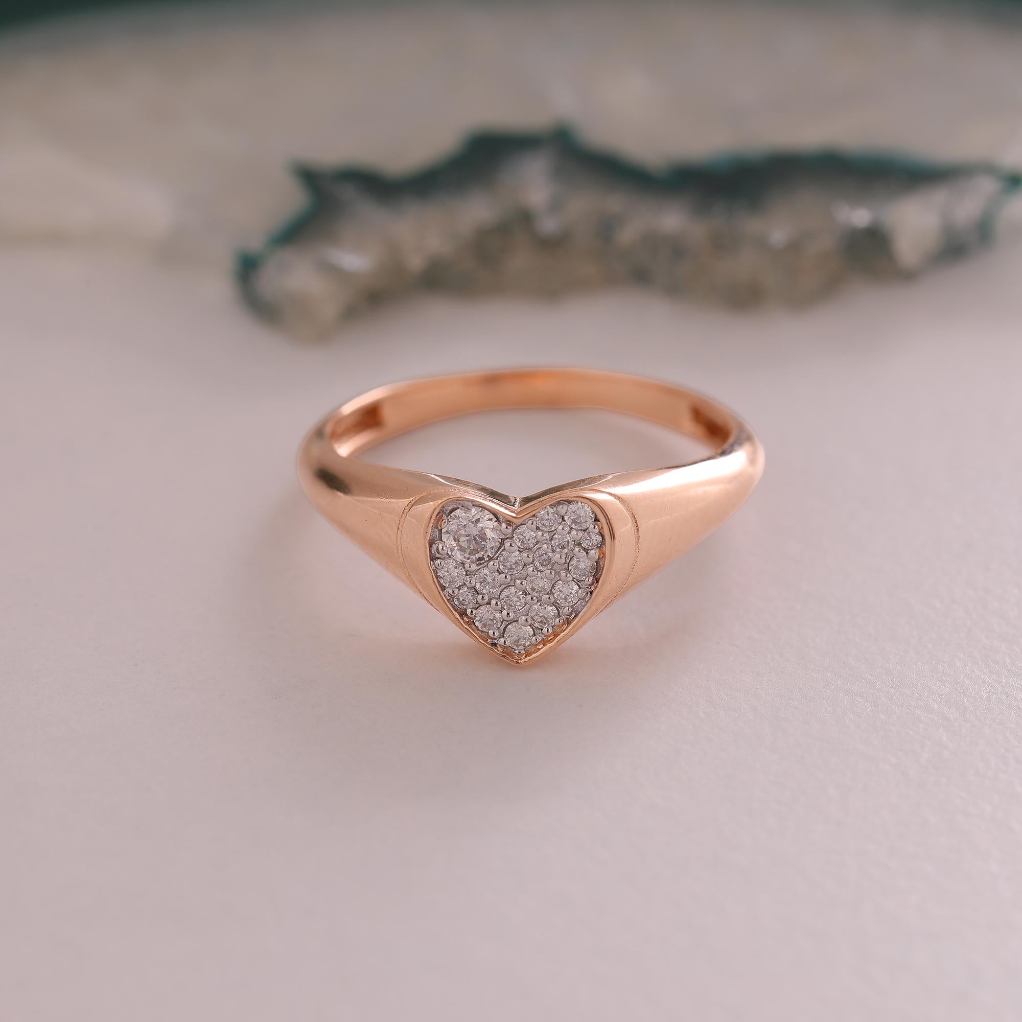 in vendita:  Anello con cuore con pavé di diamanti 3