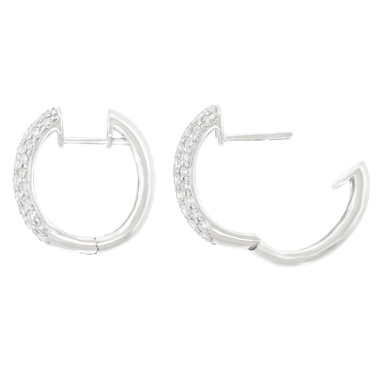 Boucles d'oreilles diamantées en vente 1