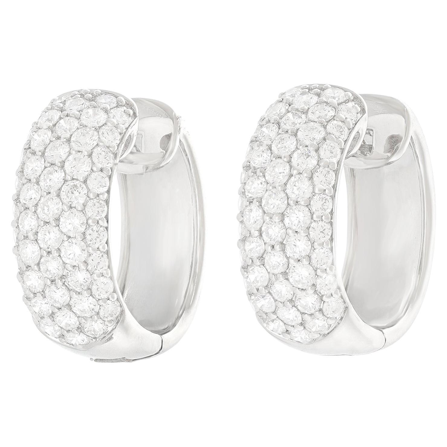 Boucles d'oreilles diamantées