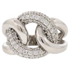 Diamond Pave Knot Ring