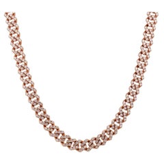 Diamond Pave Link Chain Necklace