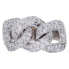 Diamond Pave Link Ring