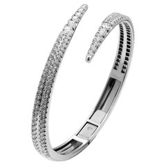 Diamond Pave Overlap Bangle Bracelet