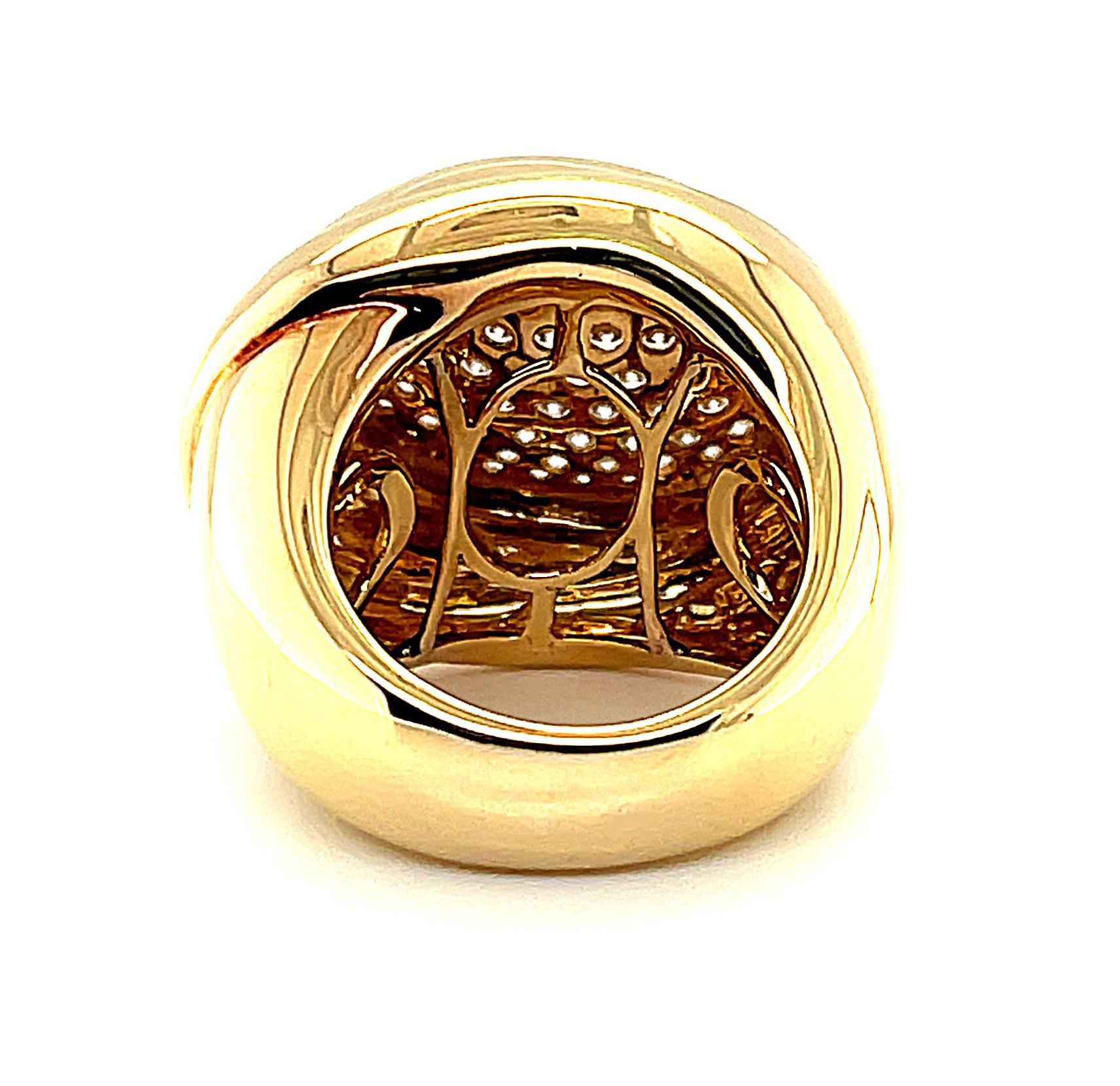 Diamant-Pflaster-Ring aus 18k Gelbgold, 1,94 Karat insgesamt im Angebot 1