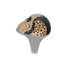 Diamond Pave Skull Men's Ring