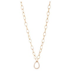 Diamond Pear Chain Necklace by Joanna Achkar