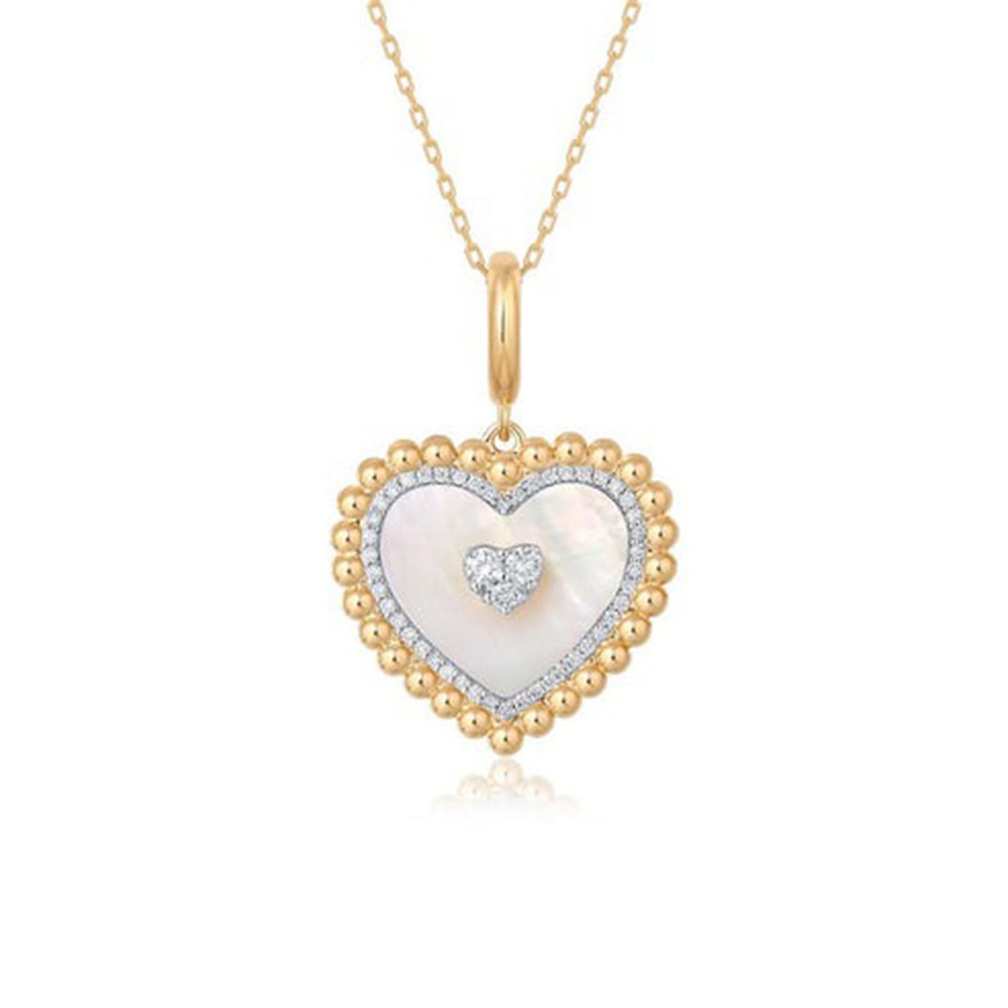 Taille poire Collier pendentif en or jaune 14K (ou 18k sur demande) avec diamants en forme de poire en vente