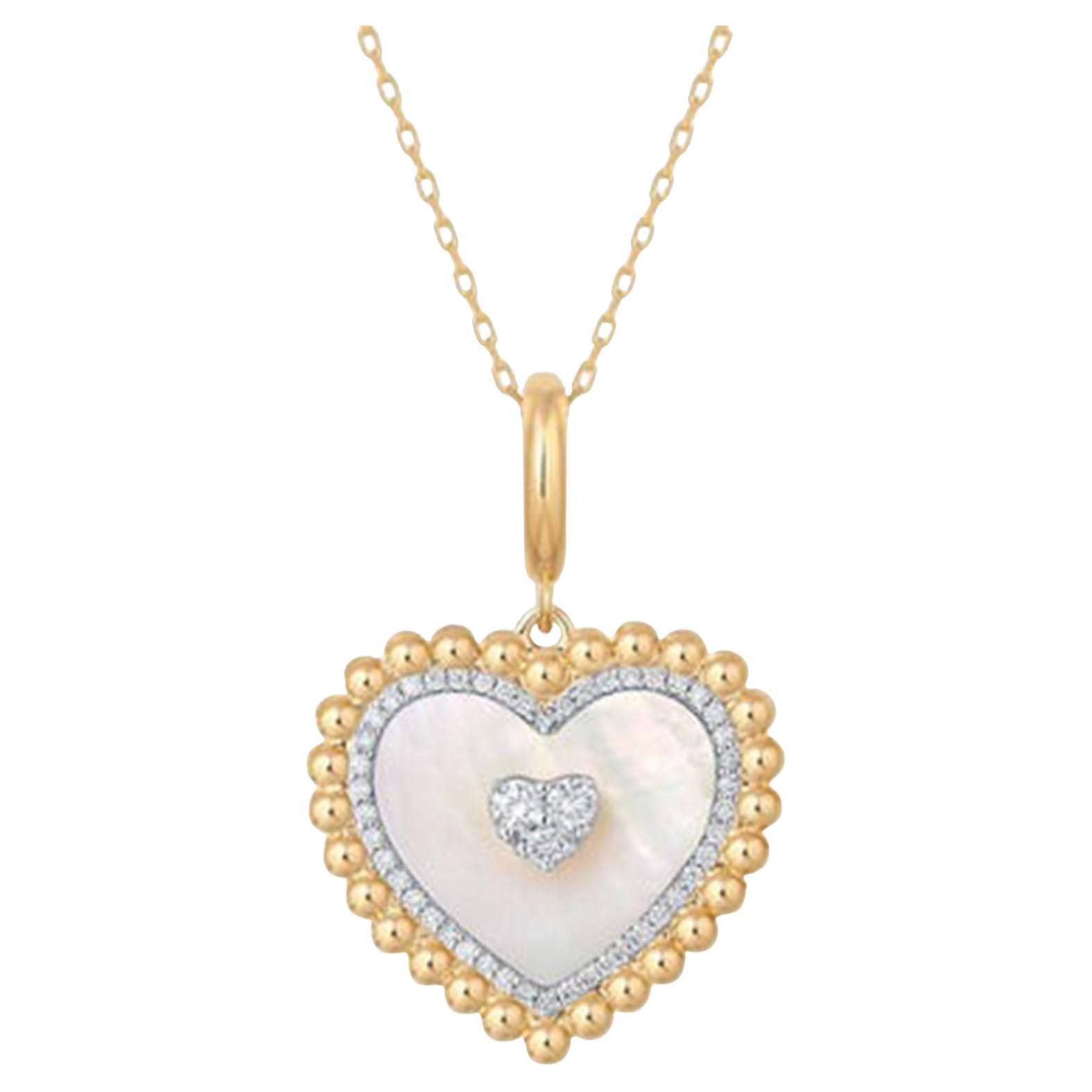Collier pendentif en or jaune 14K (ou 18k sur demande) avec diamants en forme de poire en vente