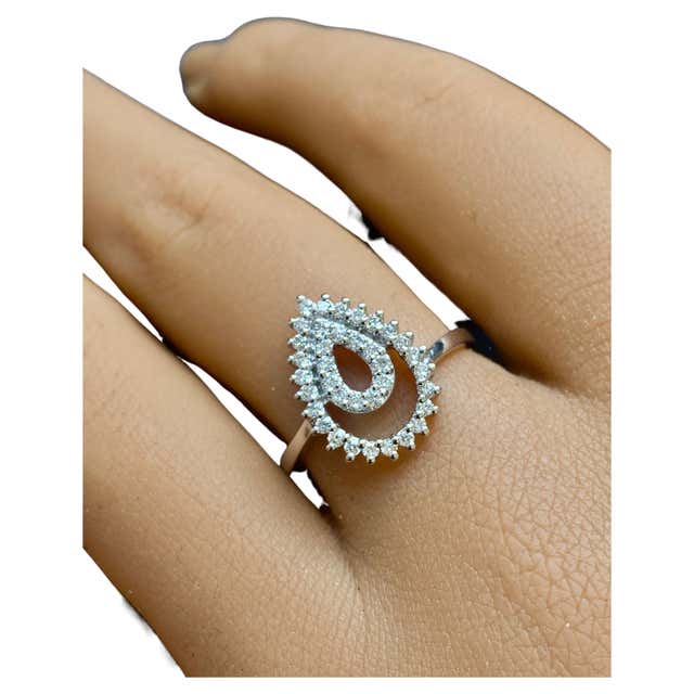 Star Diamond Gold Necklace with Spinning Center, 14k Solid Gold Natural ...