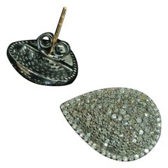 Boucle d'oreille en forme de poire en diamant 925 Silver Women Diamond Jewelry Earring Gift.