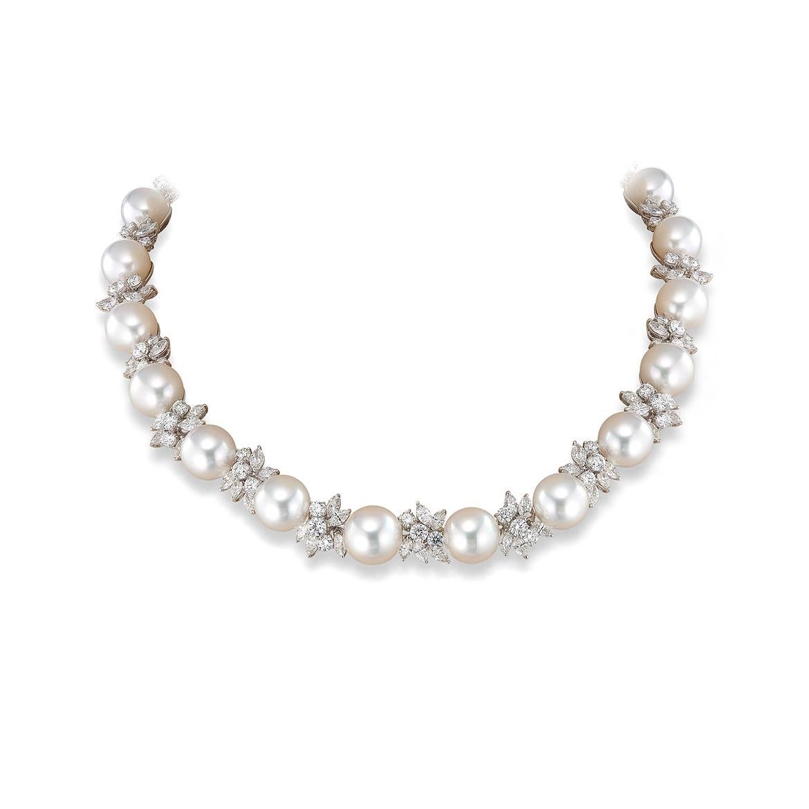 diamond and pearl necklace