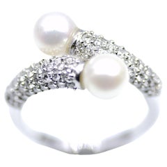 Used Diamond Pearl Overlap Ring