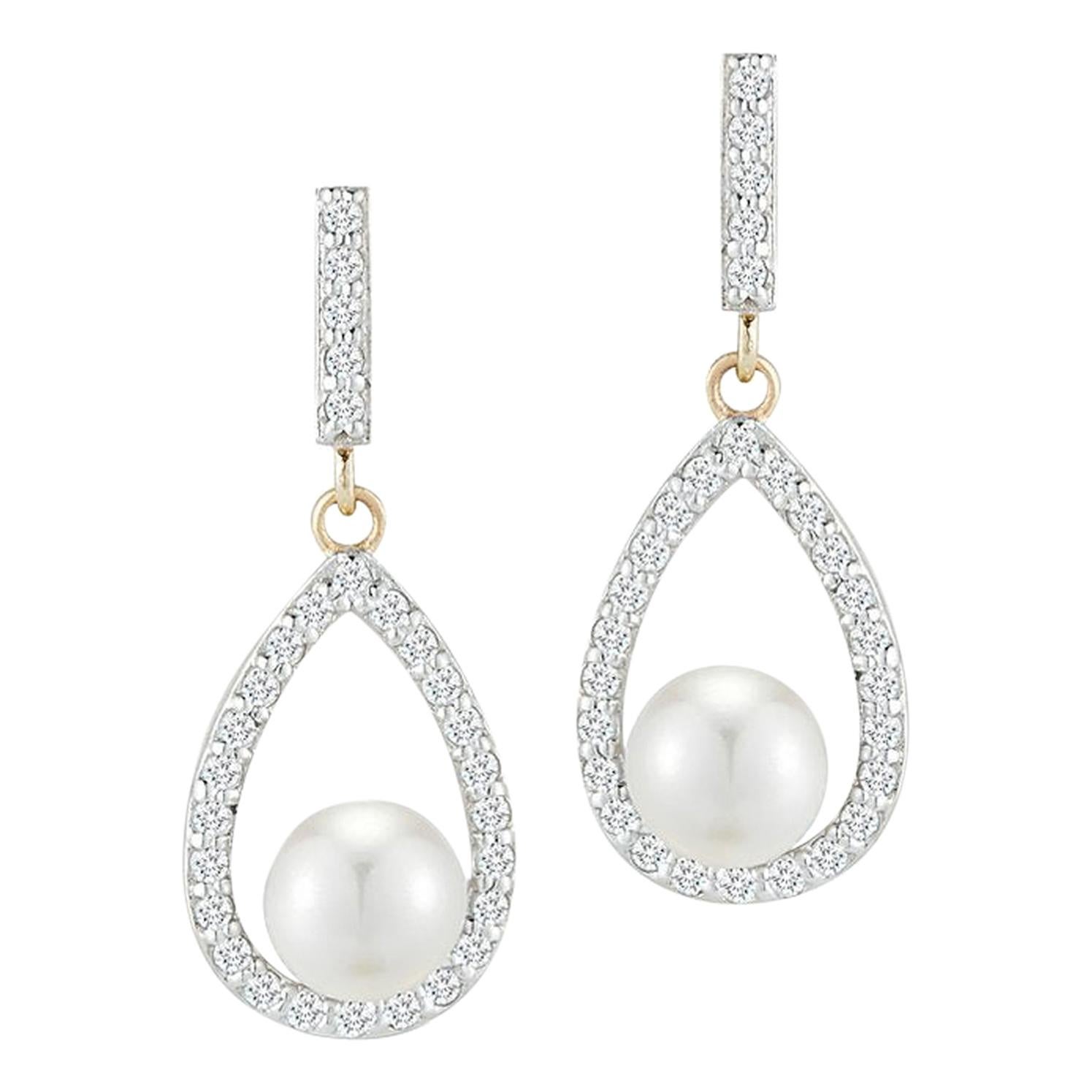 Unique Pearls Drop Earrings