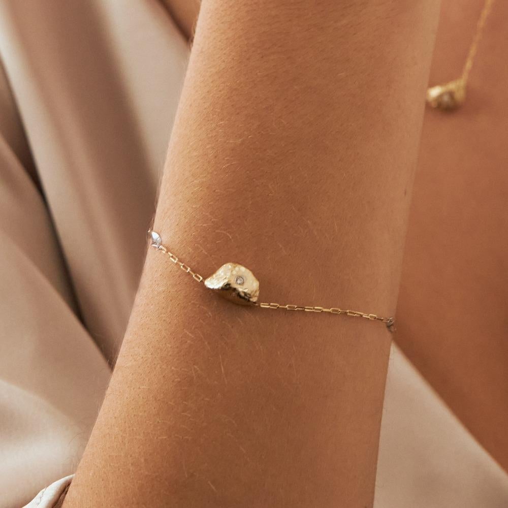 Diamant-Pebble-Armband 5
