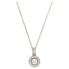 Diamond Pendant '0.53 Carat' Necklace White Gold
