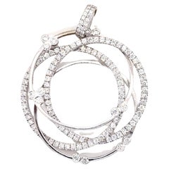 Diamond Pendant 18 Karat White Gold