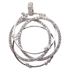 Diamond Pendant 18 Karat White Gold