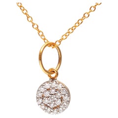 14k gold Diamond Pendant with 0.19 carats of diamonds