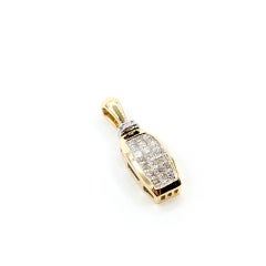 Diamond Pendant in 14k Two-Tone Gold