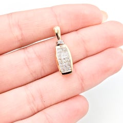 Diamond Pendant in 14k Two-Tone Gold