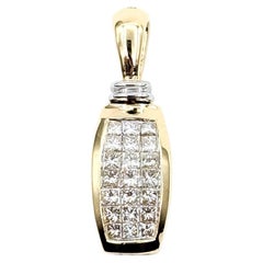 Diamond Pendant in 14k Two-Tone Gold