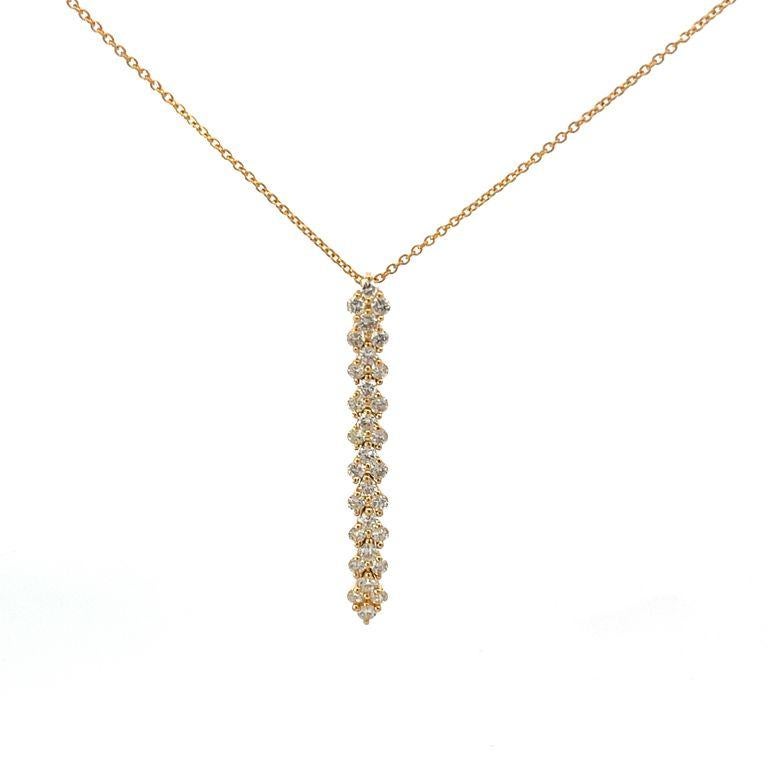We are thrilled to introduce our exquisite diamond long pendant necklace, which is designed to be a timeless and elegant piece that will add the perfect amount of sparkle to any outfit. This fine jewelry piece is meticulously crafted with 1.38